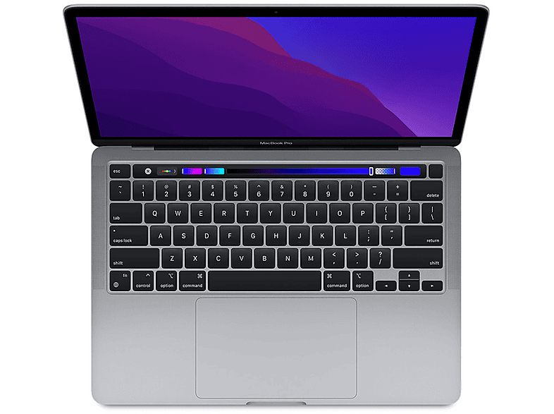 APPLE REFURBISHED (*) MacBook Pro Notebook Touch Apple, GB RAM, SSD, 8 GB Grau 13,3 Bar Display, 256 Space 2020, Zoll 13\