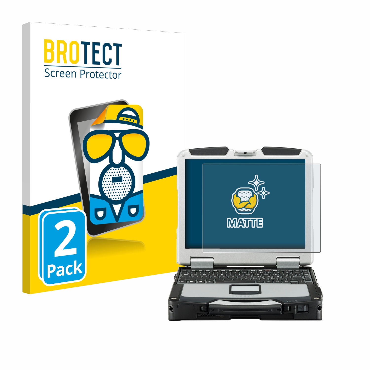 BROTECT 2x matte Schutzfolie(für CF-31 Toughbook Ruggedized) Panasonic Full