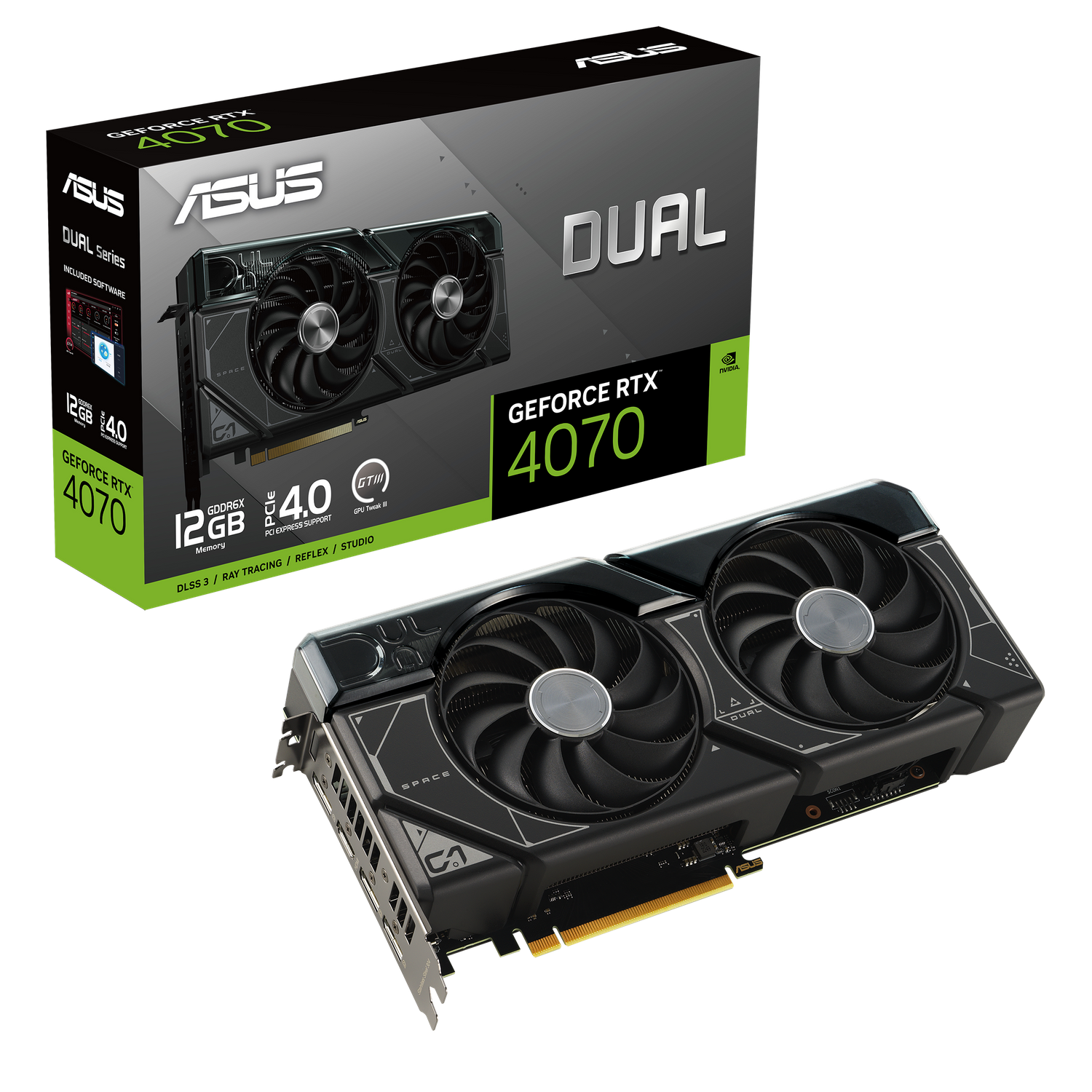 ASUS Dual GeForce RTX (NVIDIA, Grafikkarte) 4070