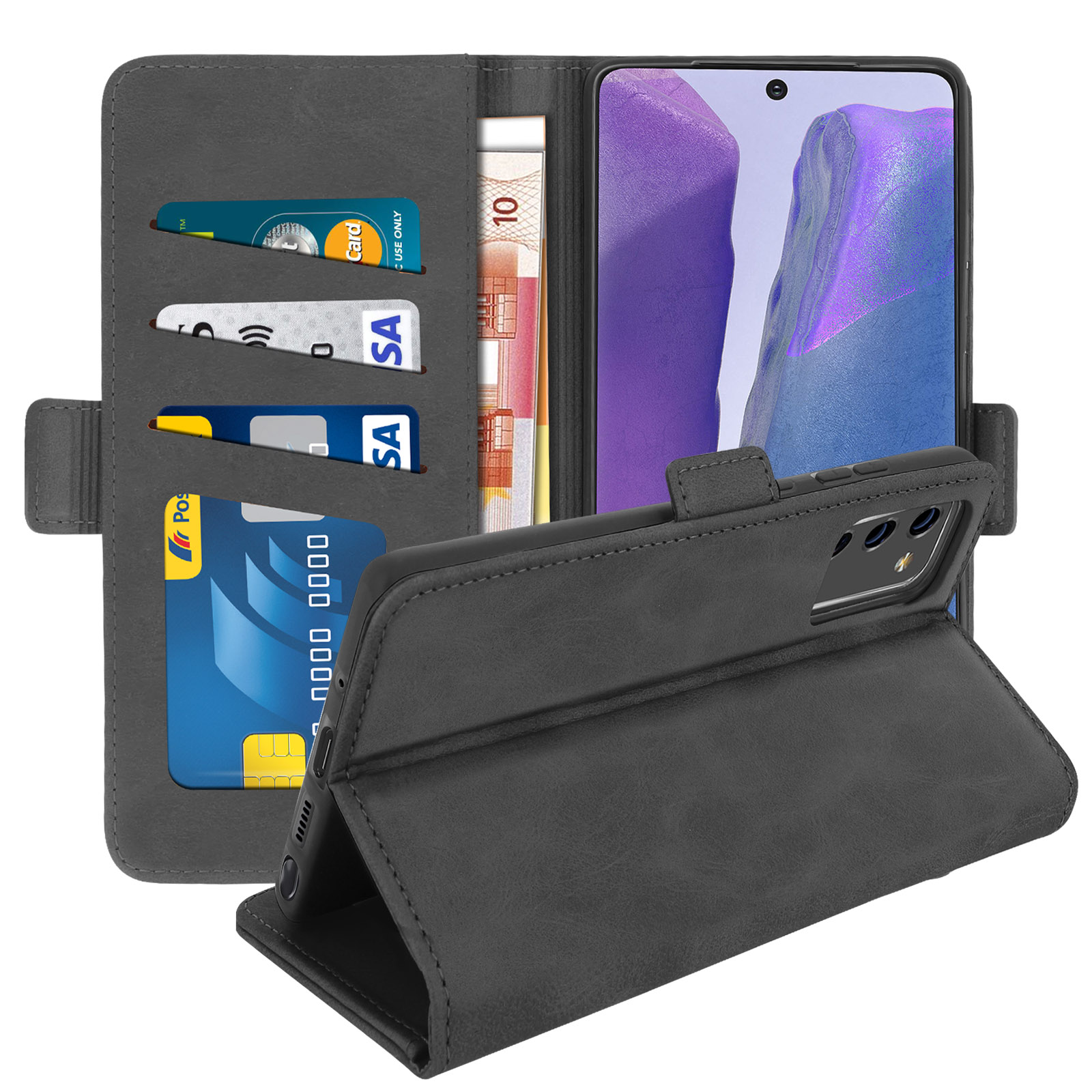 Bookcover, Billy 20, Galaxy Note Samsung, Series, Schwarz AVIZAR