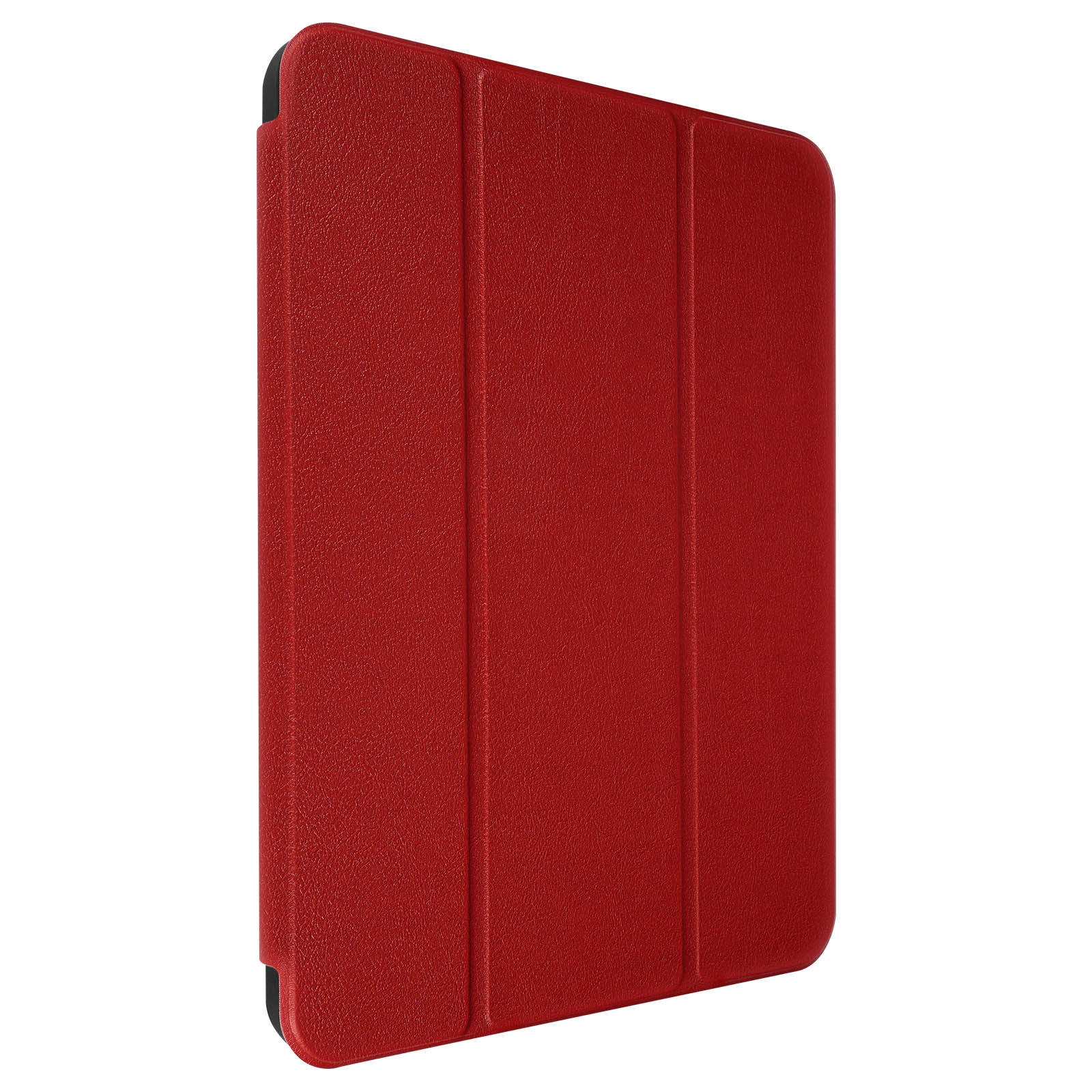 AVIZAR Trifold Series Etui Bookcover Kunstleder, Rot für Apple