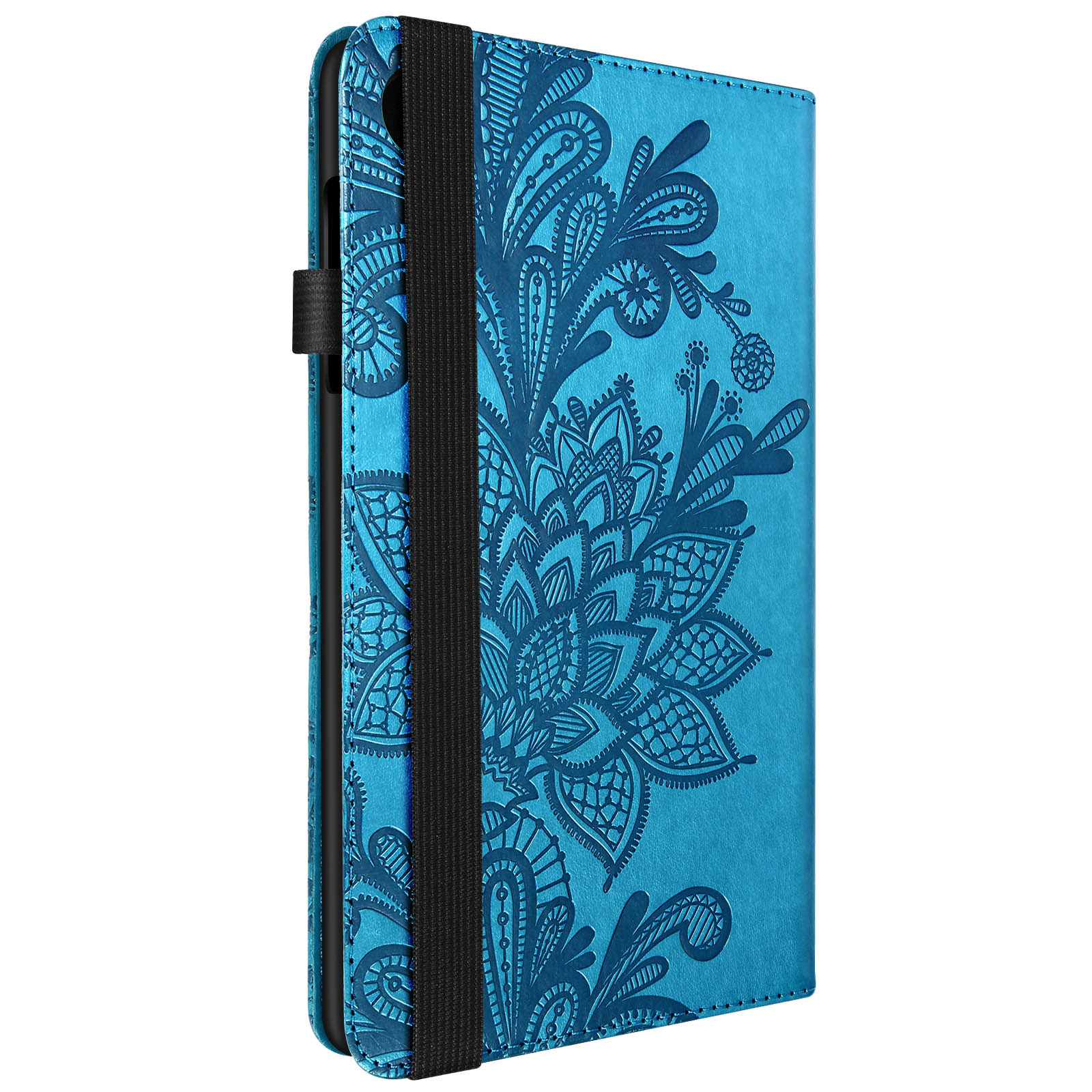 für Blau Etui Bookcover Series Kunstleder, AVIZAR Power Flower Lenovo