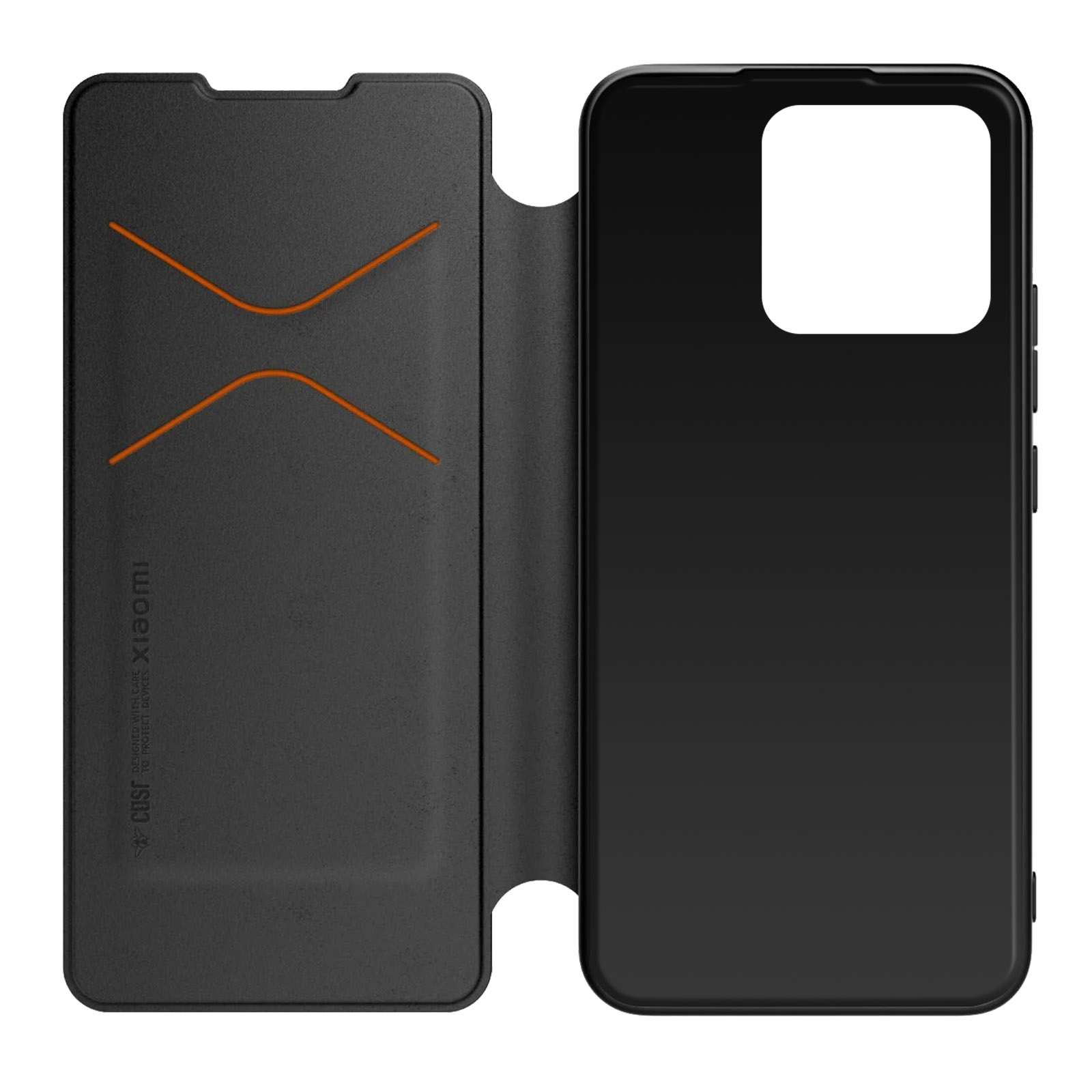 XIAOMI Made For Xiaomi, 12C, Schwarz Handschlaufe Series, + Xiaomi, Etui mit Kartenfächern Redmi Bookcover