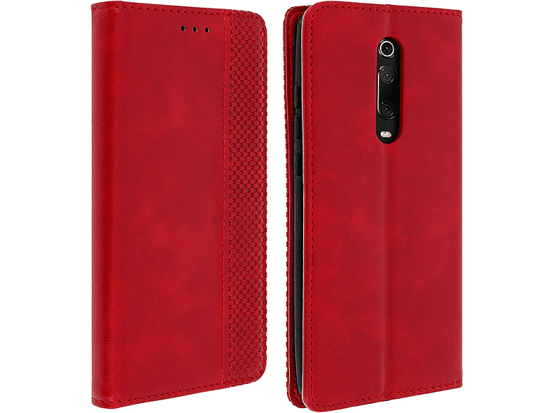 AVIZAR Style Series, Bookcover, Xiaomi, Mi 9T Pro, Rot