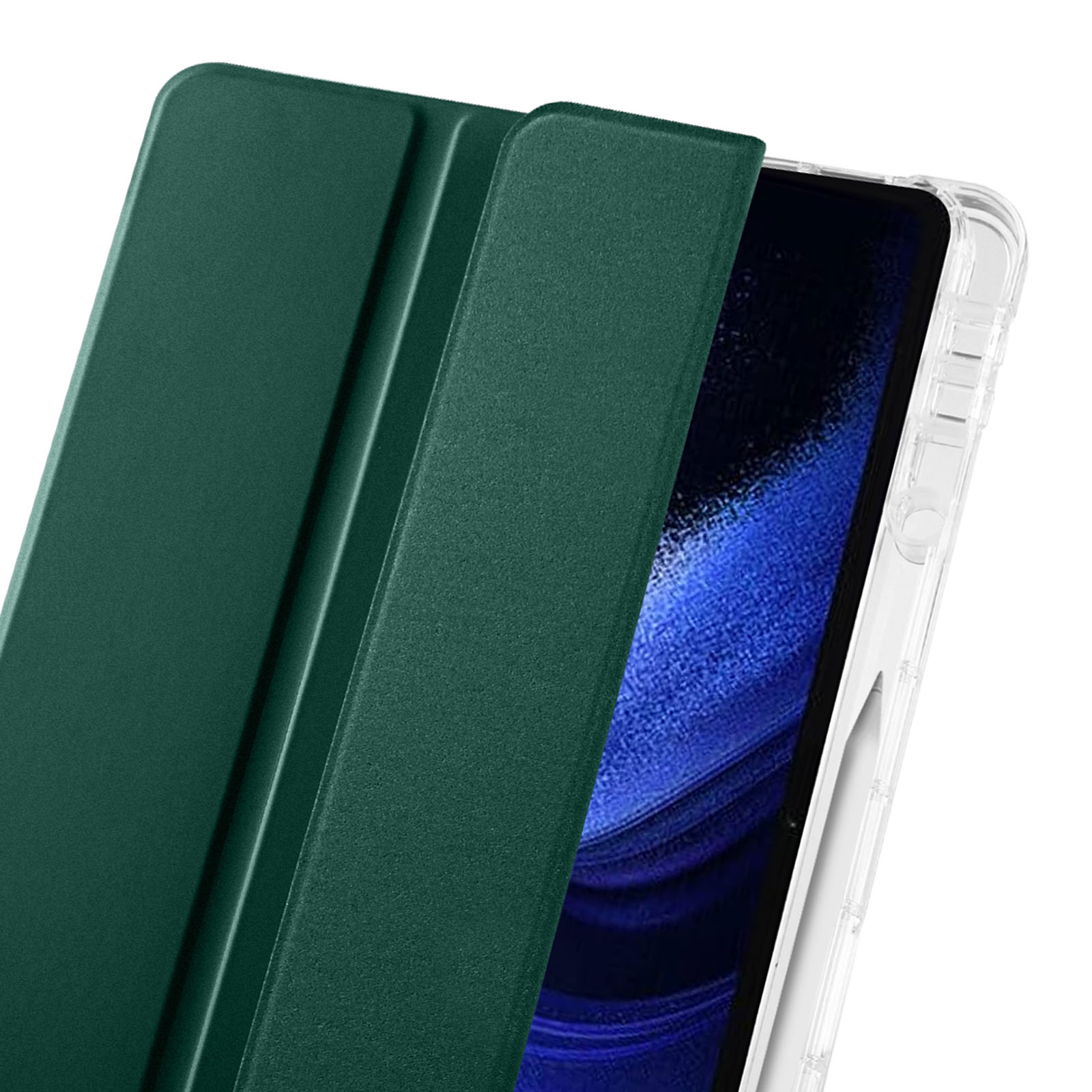 Dunkelgrün Trifold AVIZAR Series Xiaomi Bump Bookcover Etui für Kunstleder und Silikongel,