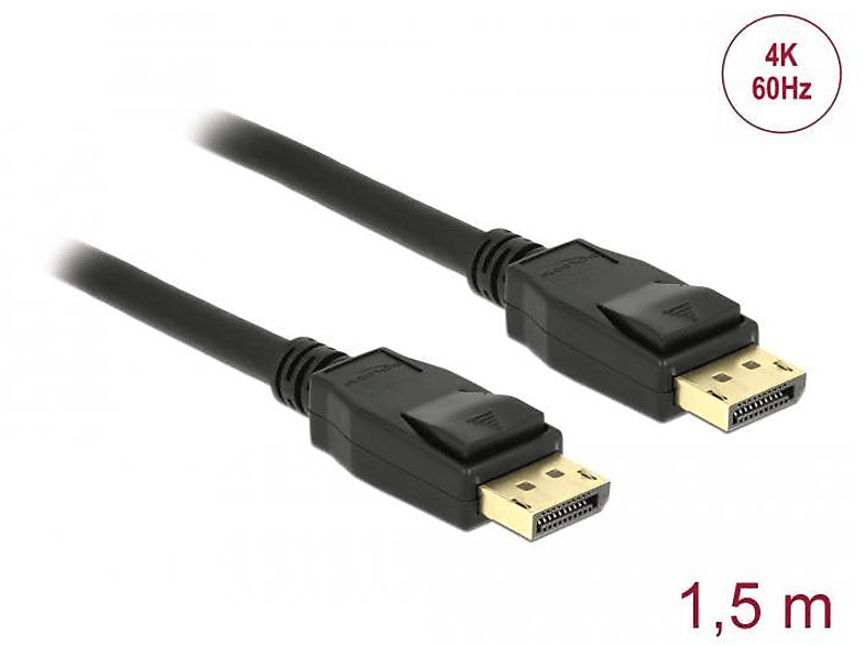 DELOCK 85507 Displayport kabels 0,5 m Wit | MediaMarkt