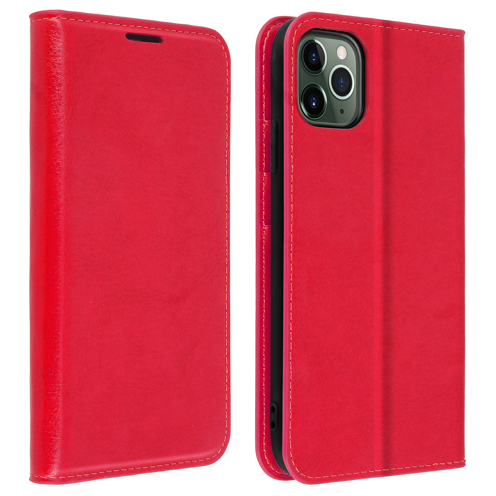 AVIZAR iPhone 11 Pro Rot Bookcover, First Series, Max, Apple,