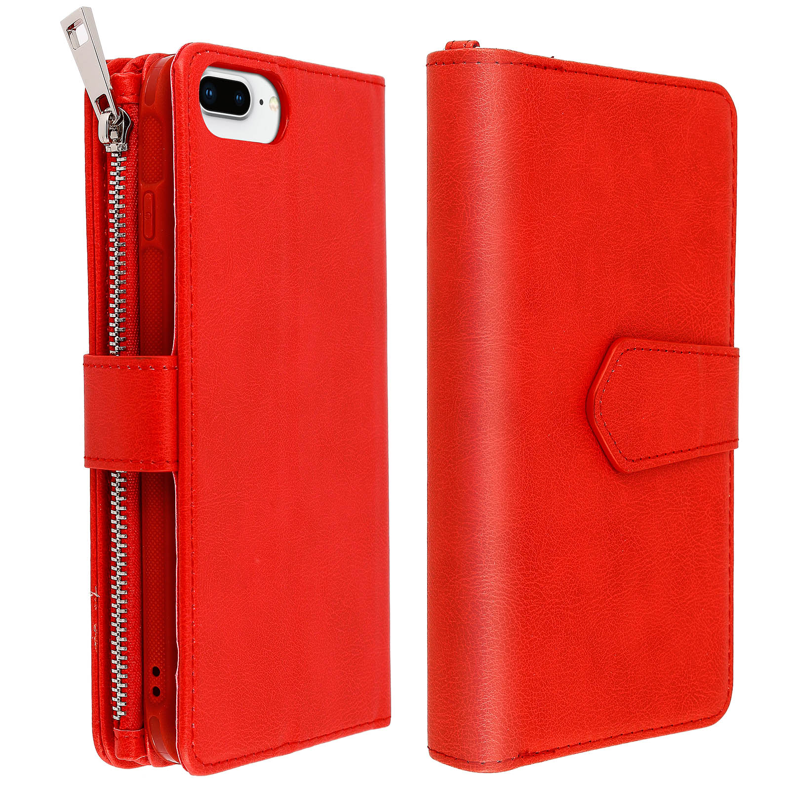 AVIZAR Kartera Series, Plus, 8 iPhone Apple, Bookcover, Rot