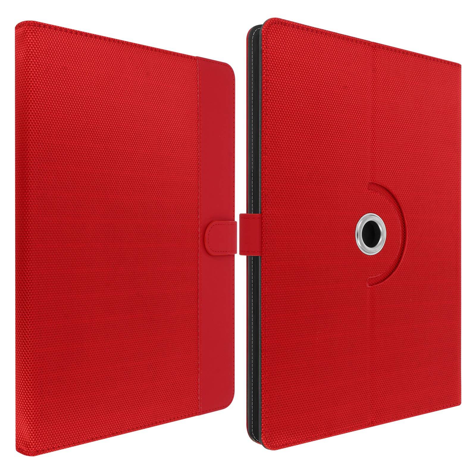 AVIZAR Soft Touch Series Rot Stoff, Bookcover für Universal Etui