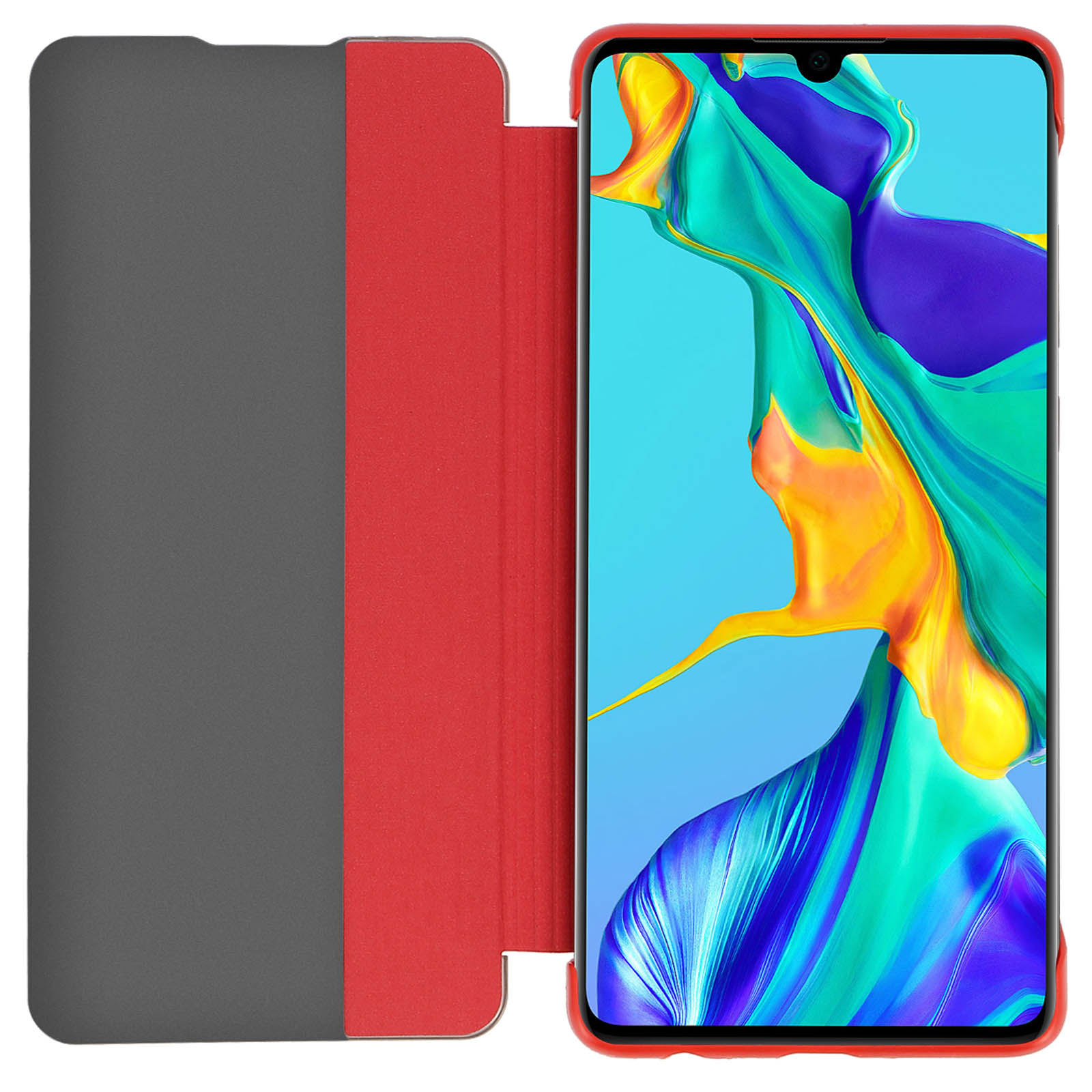 Huawei Series, View Huawei, Window P30, AVIZAR Rot Bookcover,