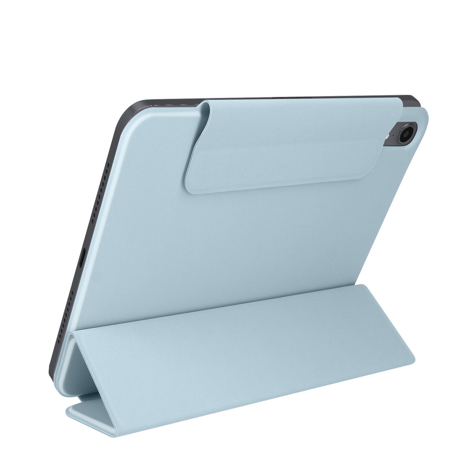 Trifold für Etui Bookcover Blau Silikongel, Series AVIZAR Apple