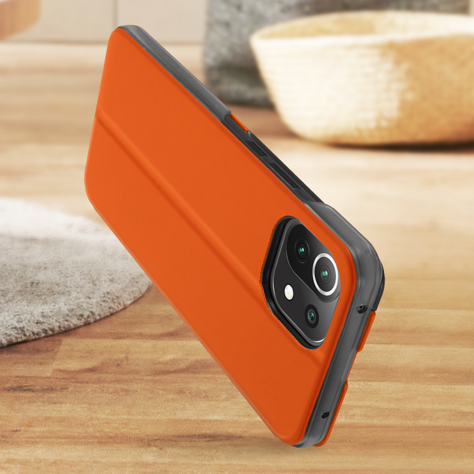 Xiaomi, Orange 5G AVIZAR Lite Bookcover, 11 Series, Window View NE,