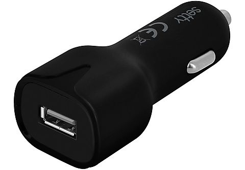 SETTY Micro-USB KFZ-Ladegerät, 2.4A Zigarettenanzünder Ladegerät  KFZ-Ladegeräte Universal, Schwarz