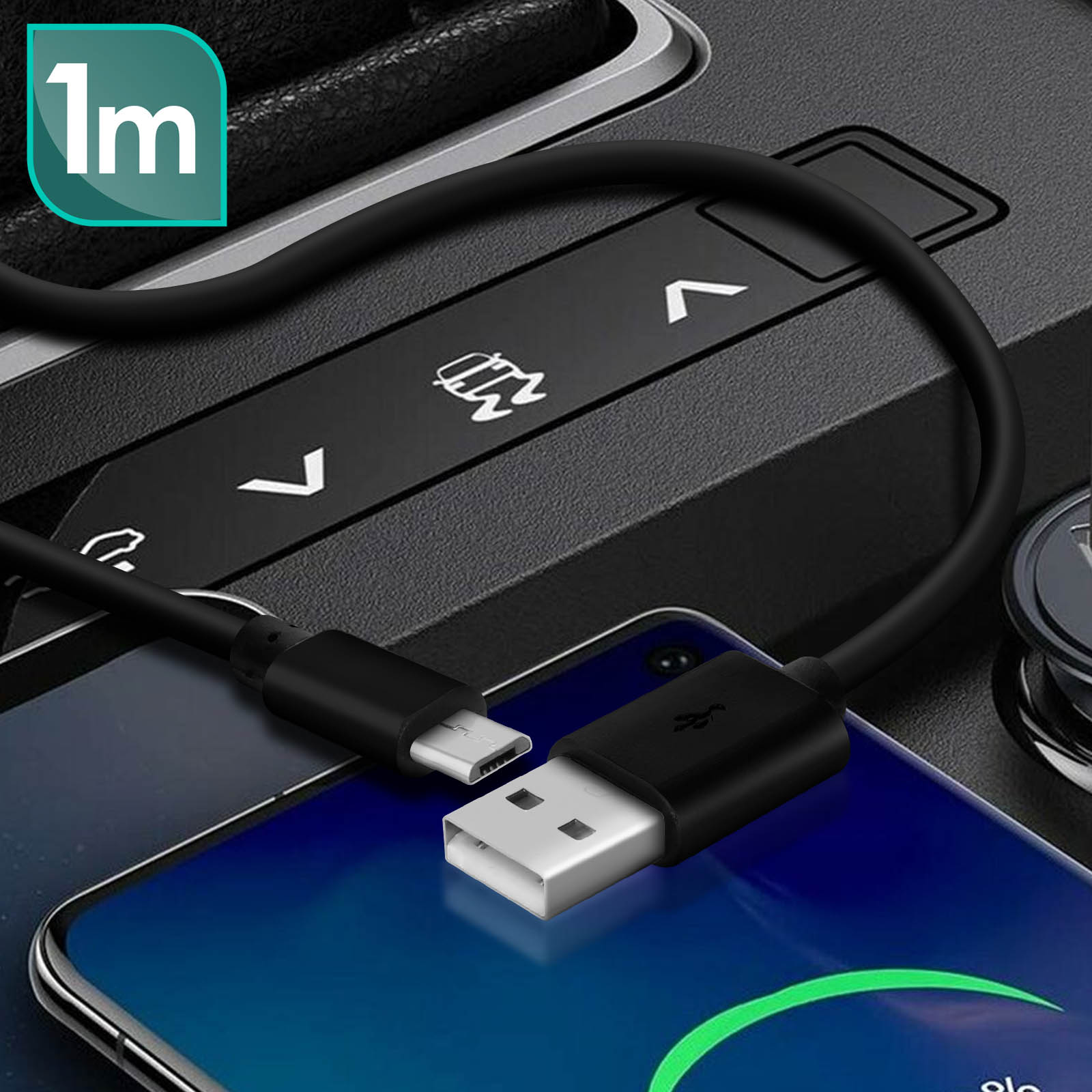 Cavo USB-C collegato a un telefono e a una porta USB, in carica.