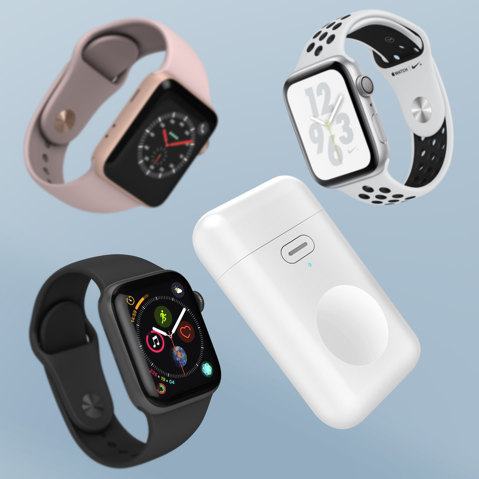 Wireless Weiß für Ladegerät Charger Smartwatch Apple, AVIZAR