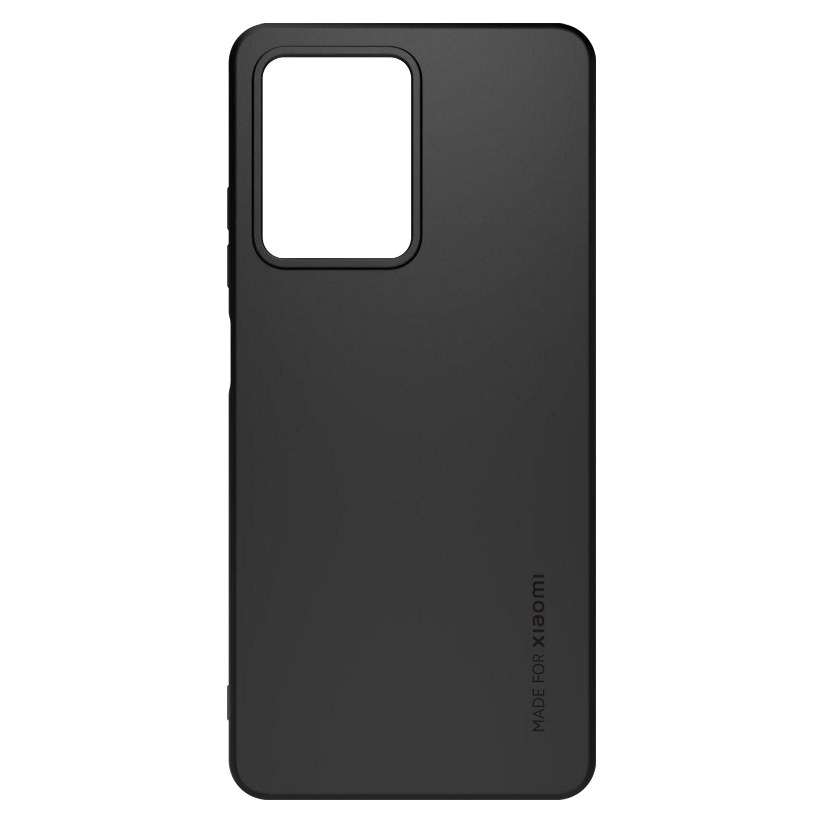 Backcover, Xiaomi, XIAOMI For Hülle Made Series, Redmi 12 aus 5G, halbsteifem Silikon Schwarz Xiaomi, Note