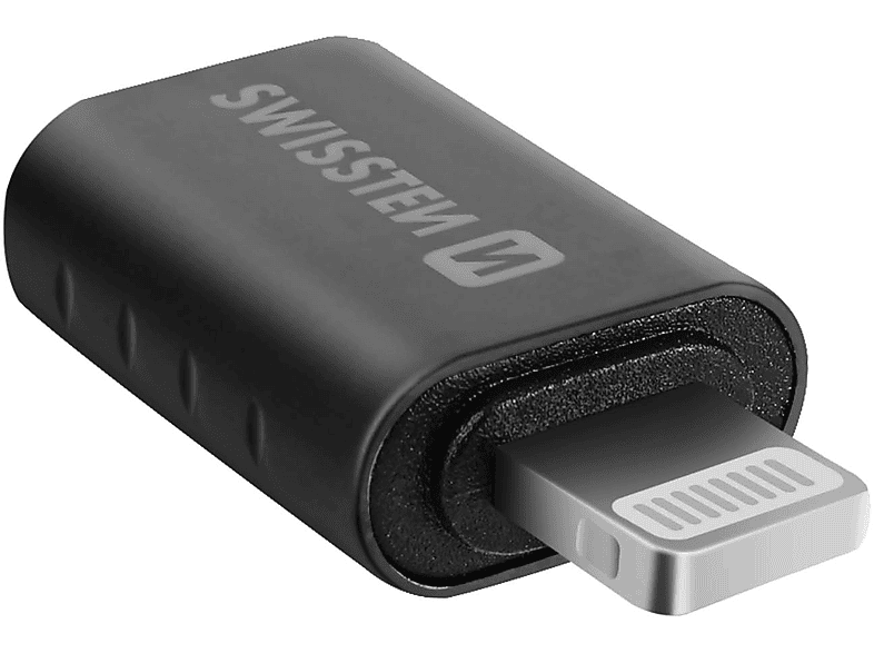 Adapter SWISSTEN Ladegerät-Adapter Schwarz Universal, / USB-C Lightning