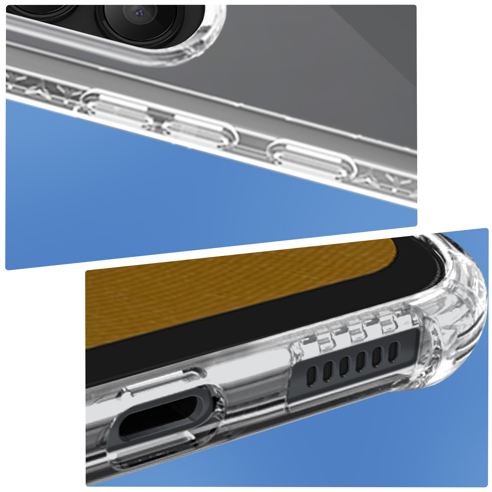 FORCE CASE Air Handyhülle Galaxy Transparent Series, A34 5G, Backcover, Samsung