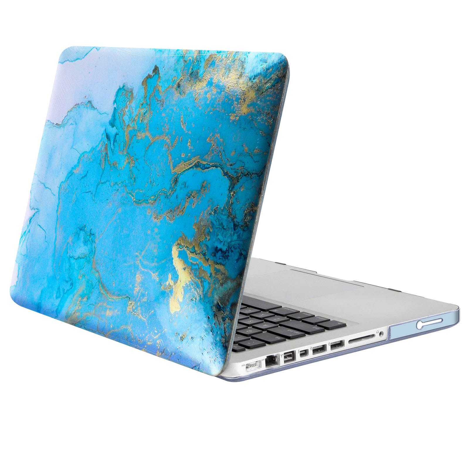 AVIZAR Marmor Series Polycarbonat, Apple Backcover Schutzhüllen für Blau