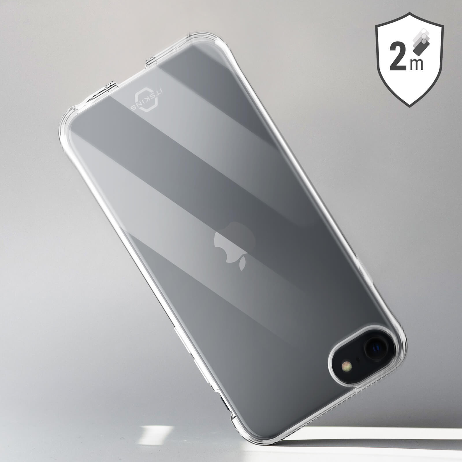 Backcover, Transparent ITSKINS aus Handyhülle Verstärkte iPhone Silikon 2022, Series, SE Apple,