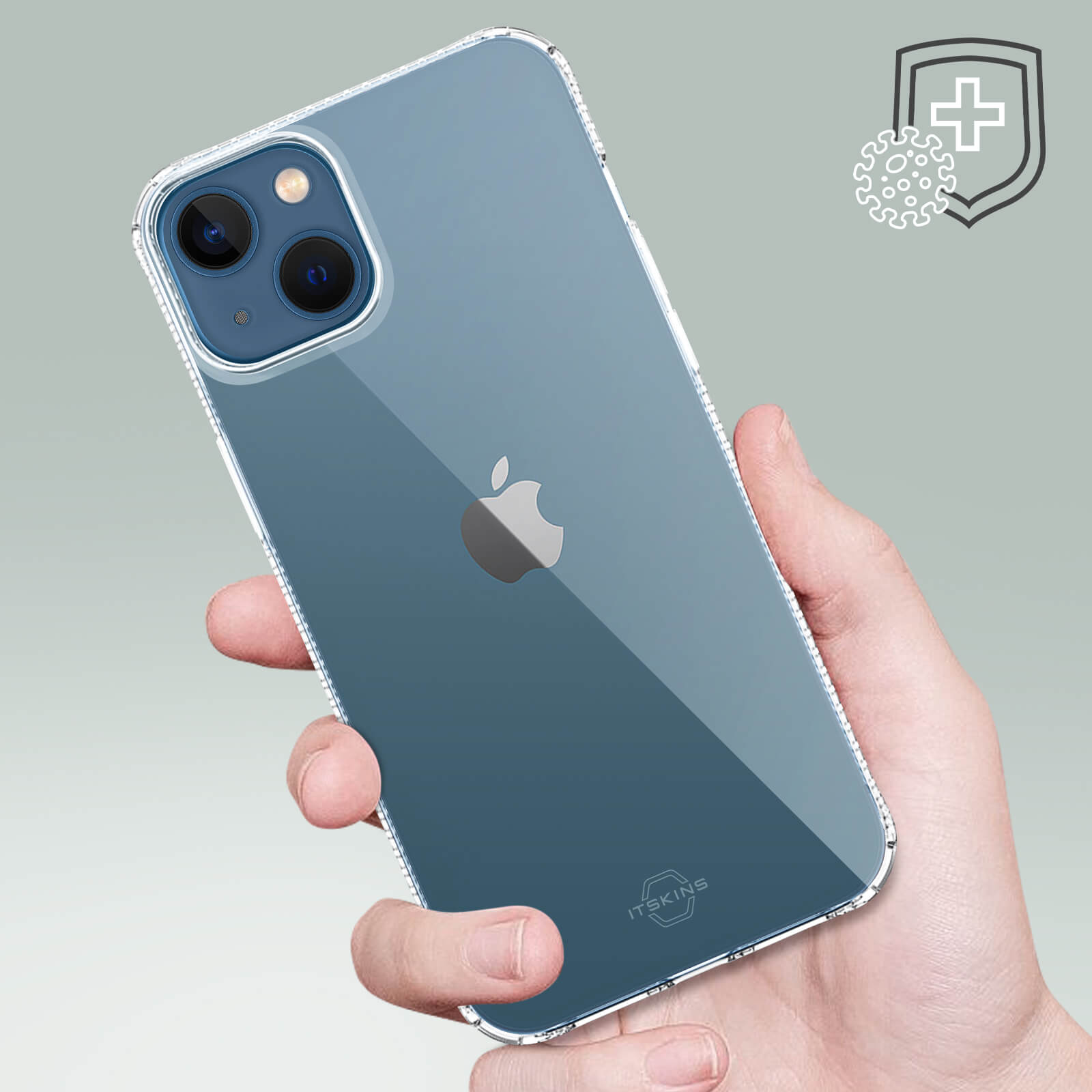 13, Series, Backcover, Transparent Silikon iPhone Handyhülle Verstärkte aus ITSKINS Apple,