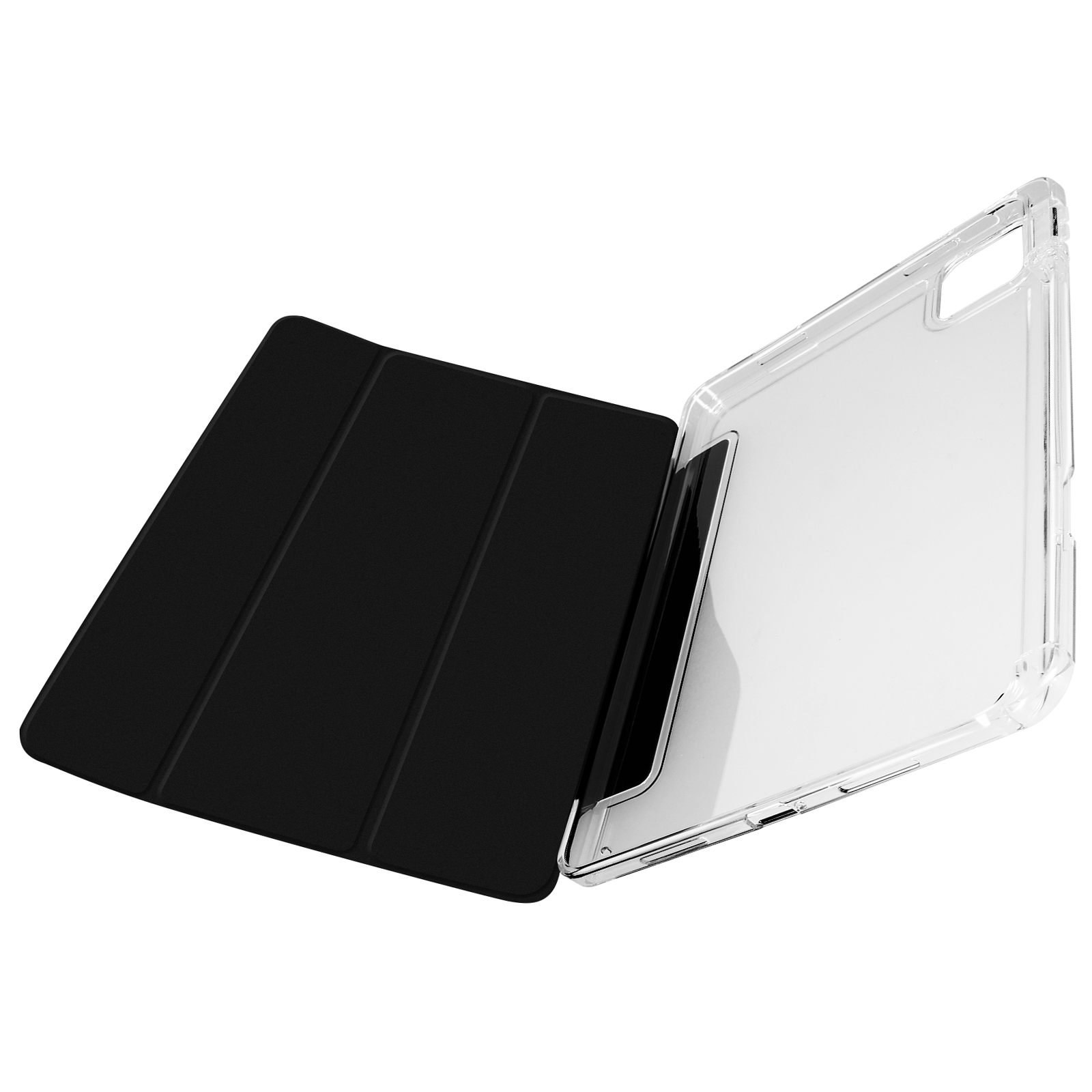 AVIZAR Trifold Series Silikongel, Kunstleder für Schwarz Klappetuis Xiaomi und Bookcover