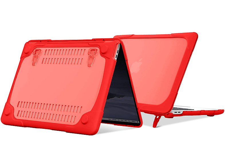 AVIZAR Rundumschutz Series Schutzhüllen Backcover für Apple Polycarbonat, Rot | Notebook Backcover