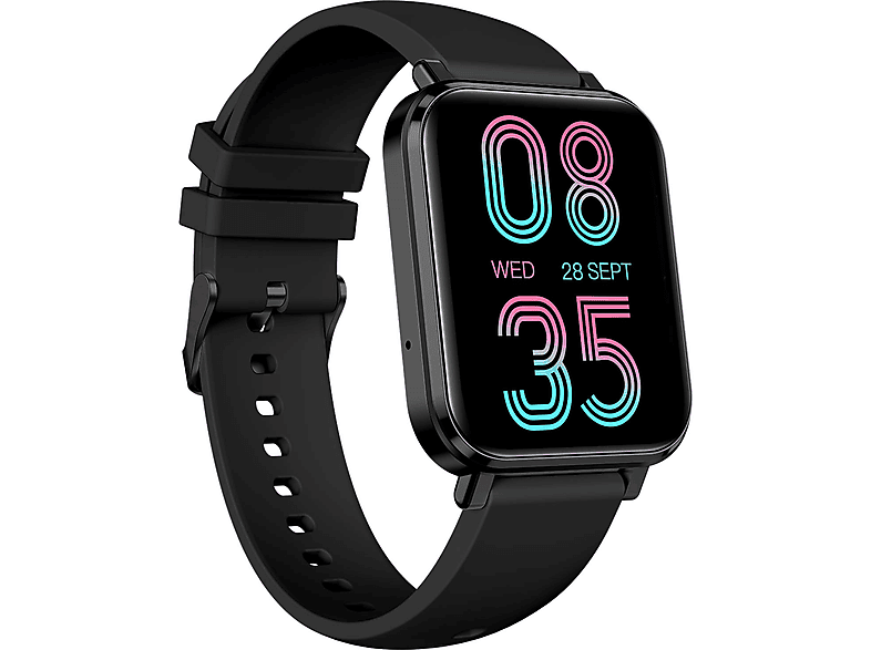 Myphone Watch LS Smartwatch Keramik Silikon, Schwarz