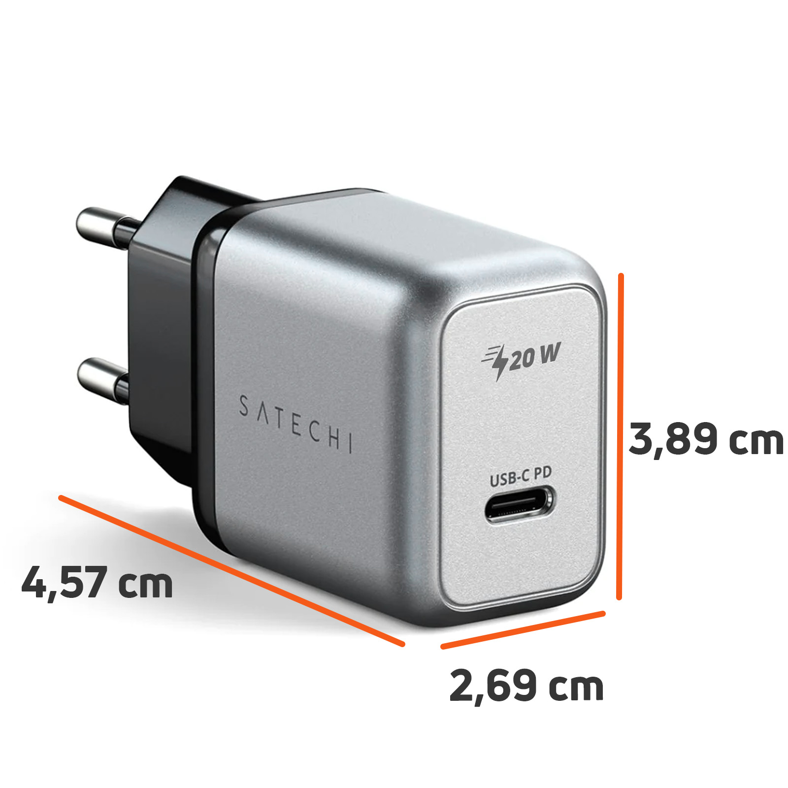 SATECHI Grau Universal, Netzteile ST-UC20WCM-EU