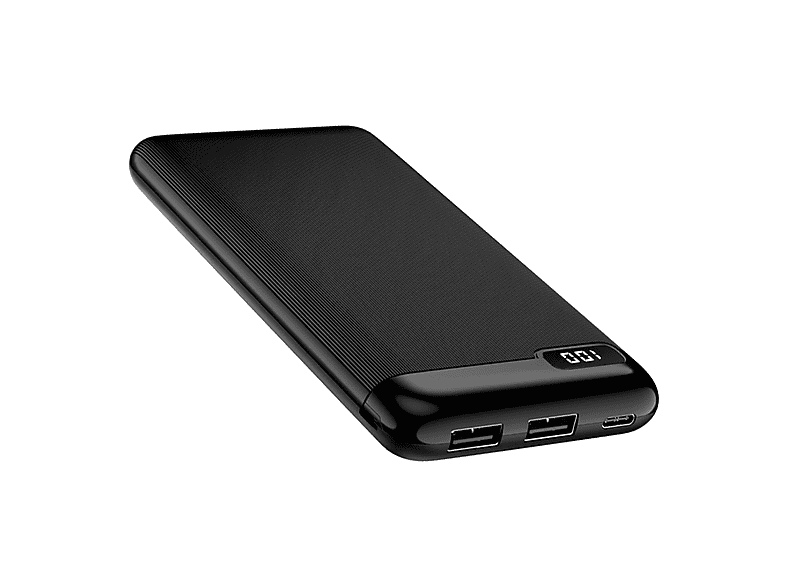 SETTY LED-Anzeige Powerbank 10000  mAh Schwarz