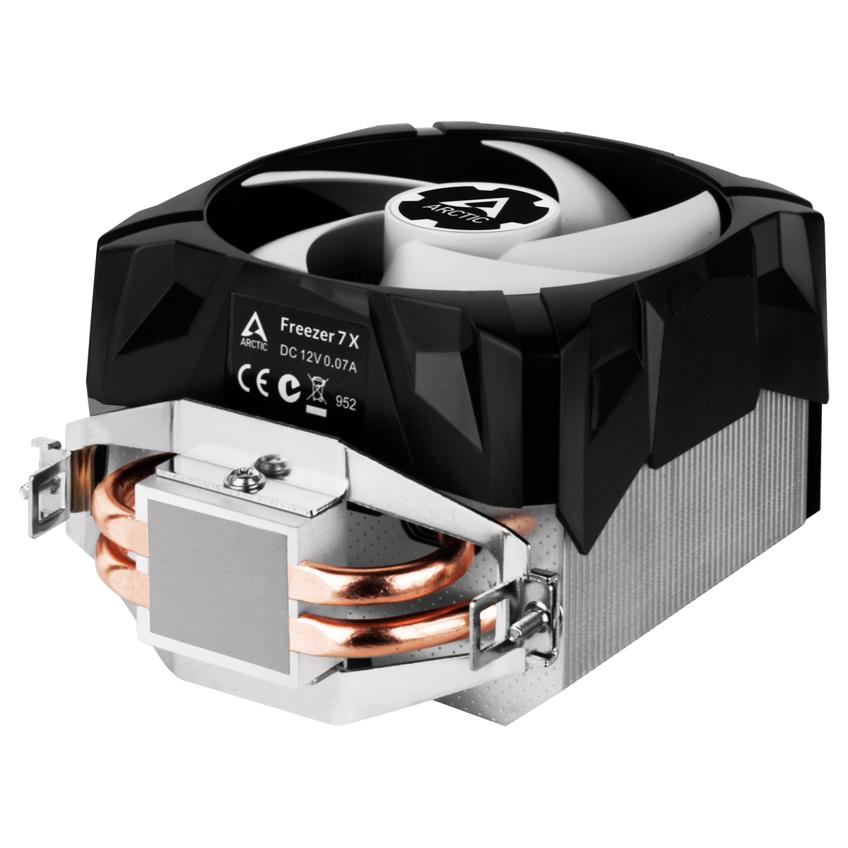 black CPU-Luftkühler Freezer 92 mm) (Tower-Kühler, Aluminium, X Kühlung, 7 ARCTIC