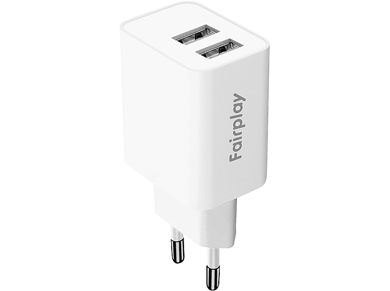 AVIZAR Dual-USB 12W Weiß Netzladegerät Netzteile Universal