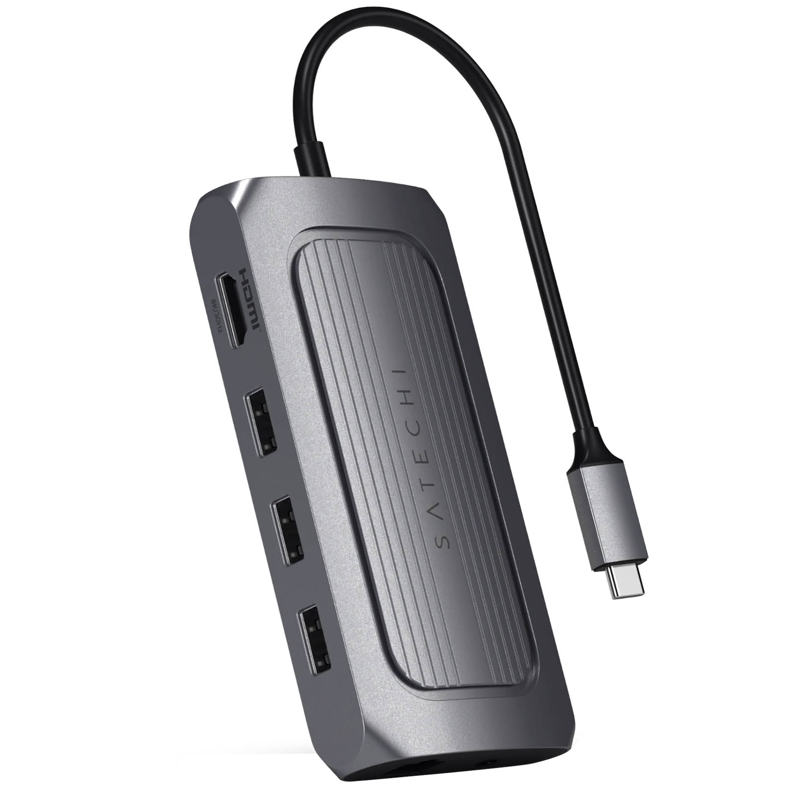 SATECHI ST-U4MA3M USB-Hub Universal, Grau