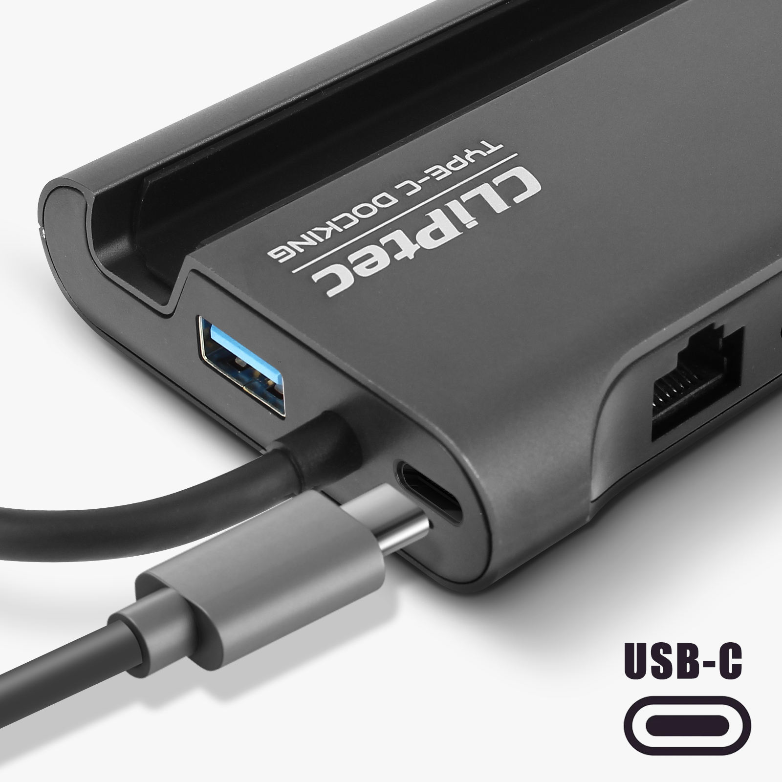 Ständerfunktion AVIZAR USB-C USB-Hub Grau Universal, HUB +