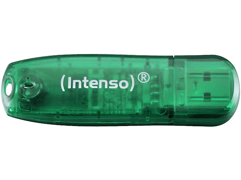 8 INTENSO (Grün, USB-Stick RAINBOW 8GB 3502460 GRÜN GB)
