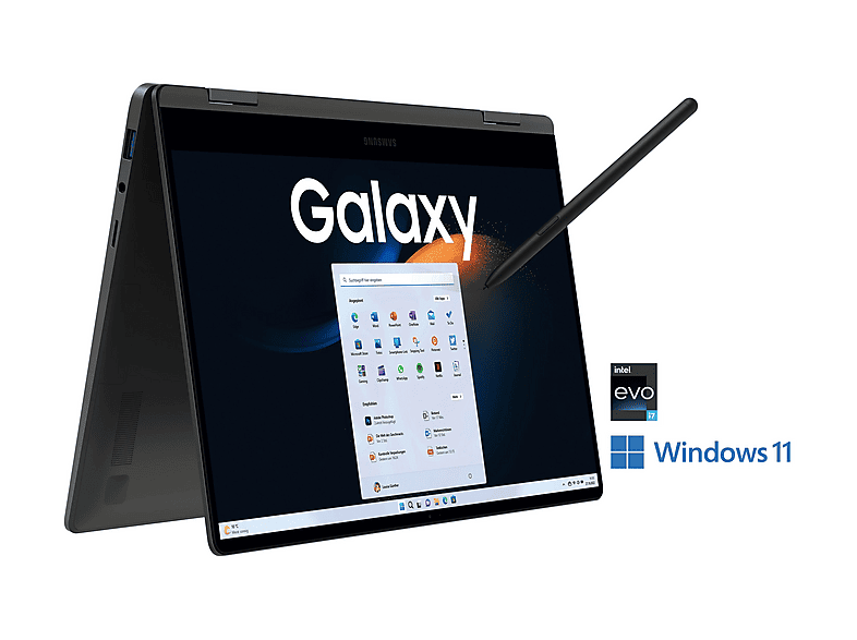 SAMSUNG GALAXY BOOK3 360 I7-1360P/16GB/1TB SSD, Notebook, mit 13,3 Zoll ...