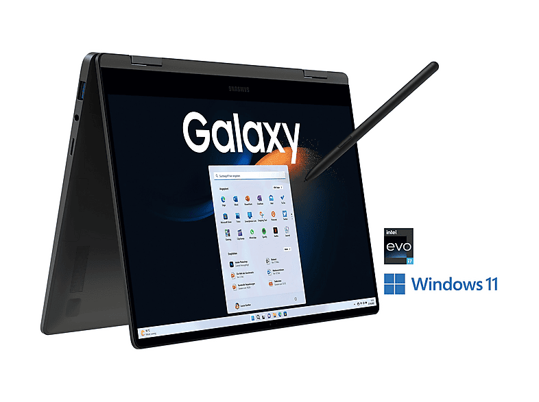 TB Zoll Display GB RAM, Prozessor, i7 13,3 SSD, Core™ 16 1 SSD, Intel® mit BOOK3 Touchscreen, GALAXY I7-1360P/16GB/1TB Graphite Notebook 360 SAMSUNG