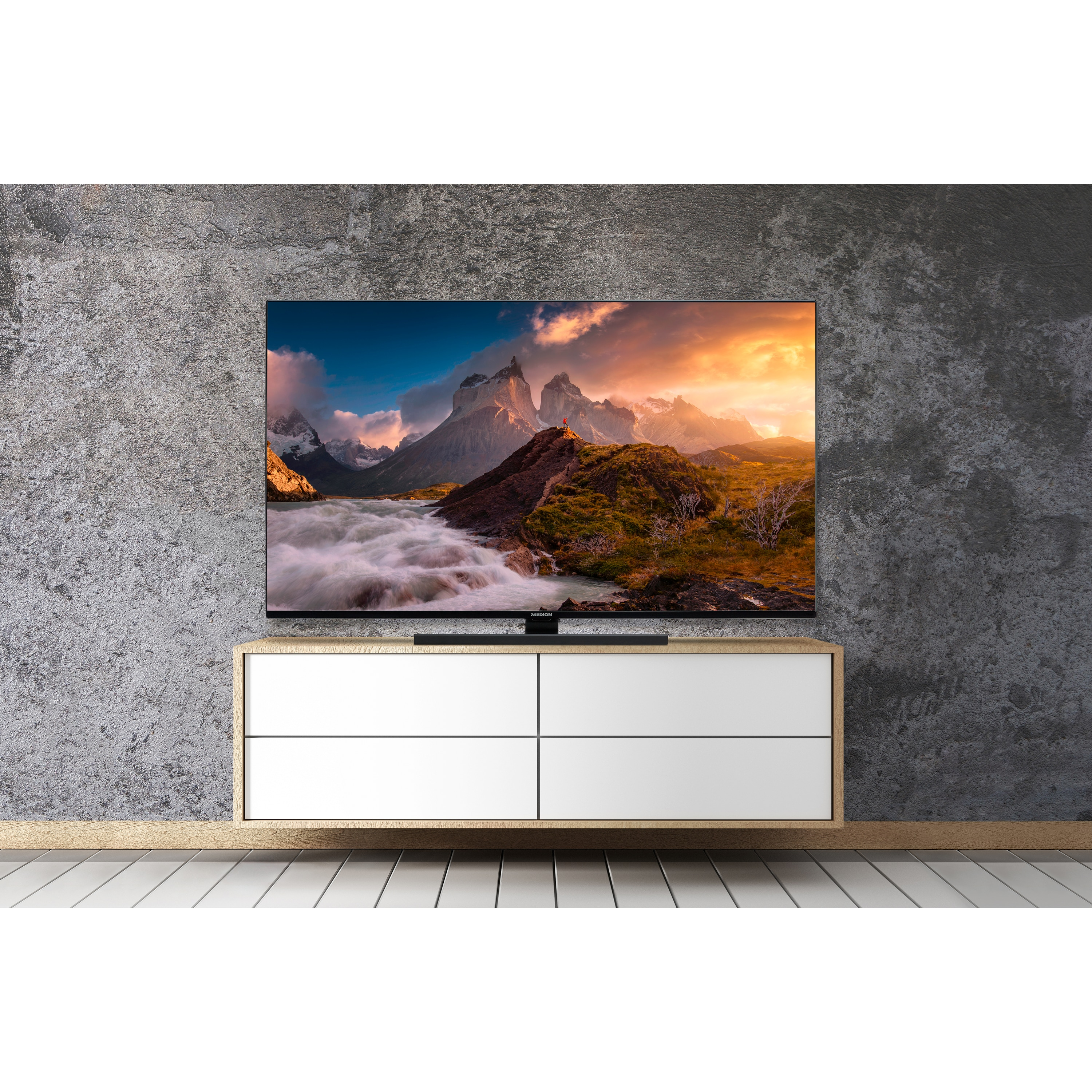 (Flat, 4K) Fernseher / Zoll LIFE® QLED X14318 cm, 108 42,5 MEDION