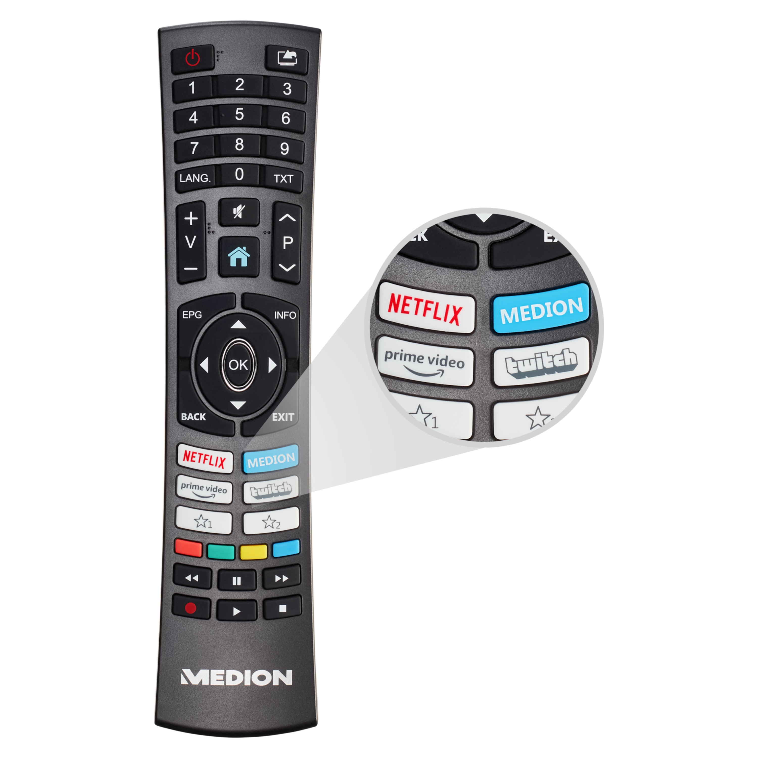 MEDION LIFE® P14057 SMART-TV, Bluetooth®, PVR (Flat, Fernseher HD 100,3 AmazonPrime Video / Netflix, HDR, ready, cm, Full 39,5 Full-HD) \'\' Display, 40 Zoll