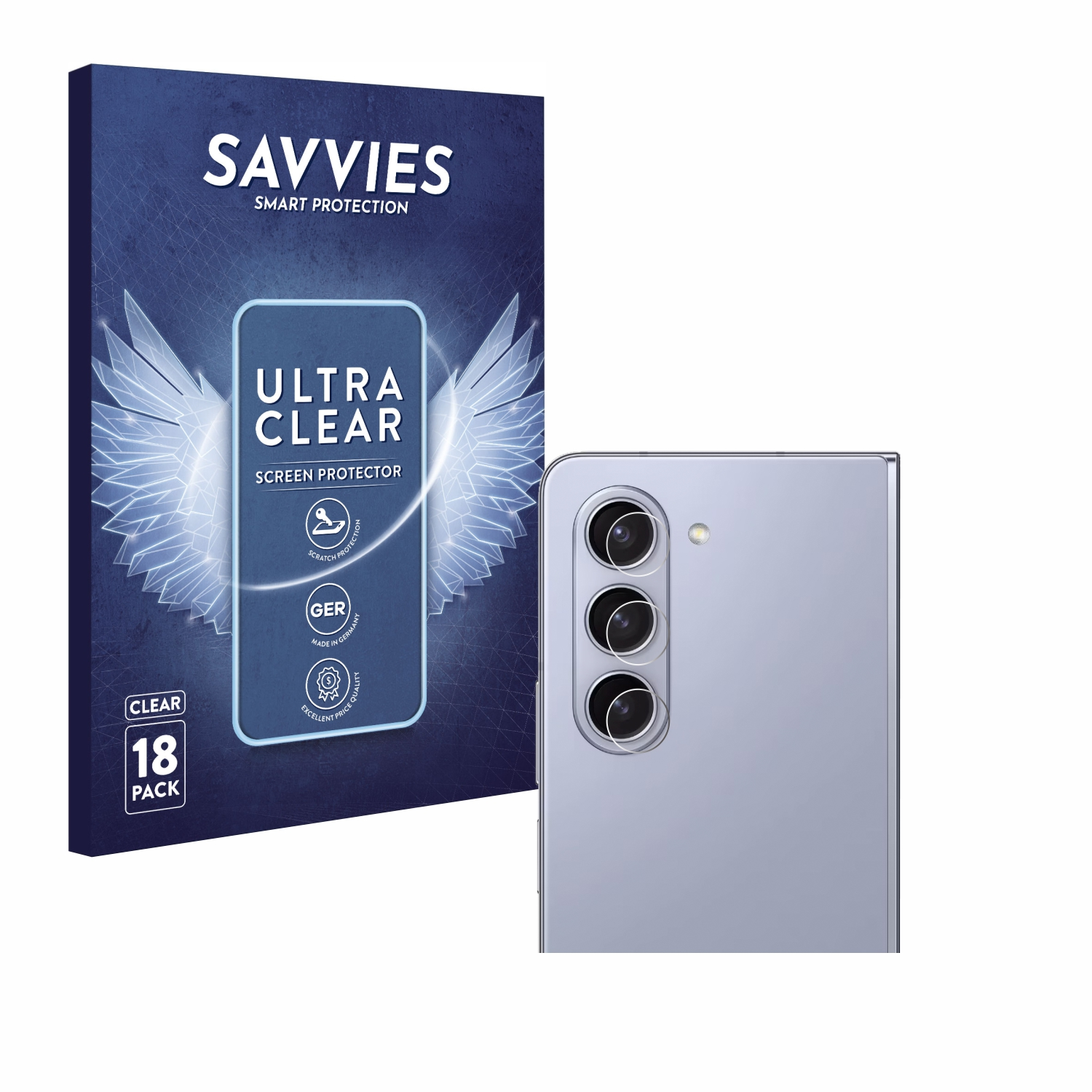 Galaxy Schutzfolie(für Fold klare 5) Samsung Z SAVVIES 18x