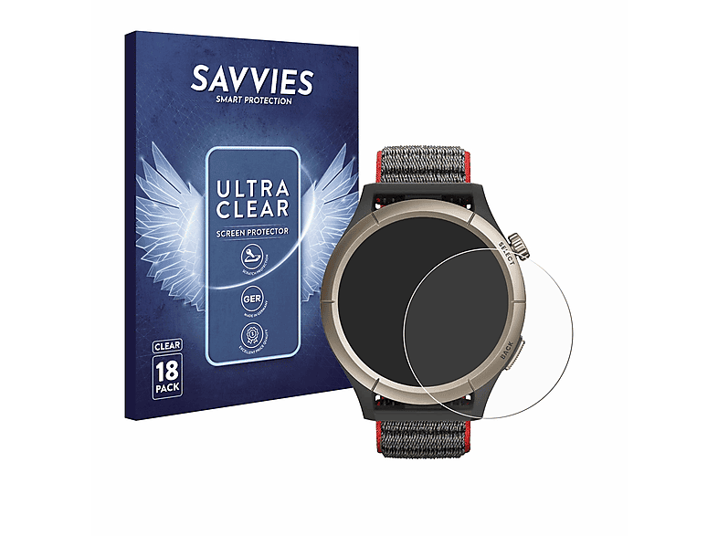 klare SAVVIES 18x Schutzfolie(für Amazfit Pro) Cheetah Huami