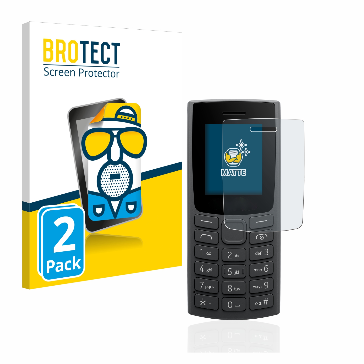 Nokia Schutzfolie(für 105 (2023)) 2x matte BROTECT