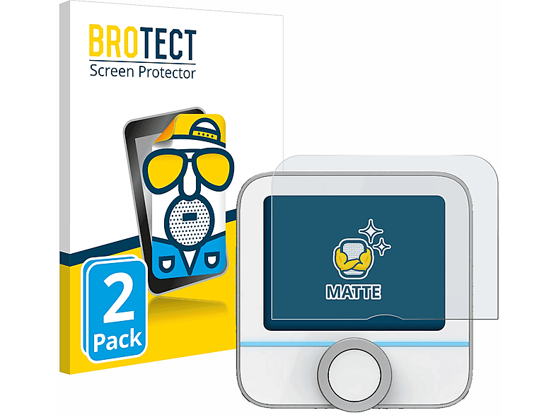BROTECT 2x matte Schutzfolie(für Bosch Smart Home 230 V (Raumthermostat II)) | Zubehör Heiz- & Klimageräte