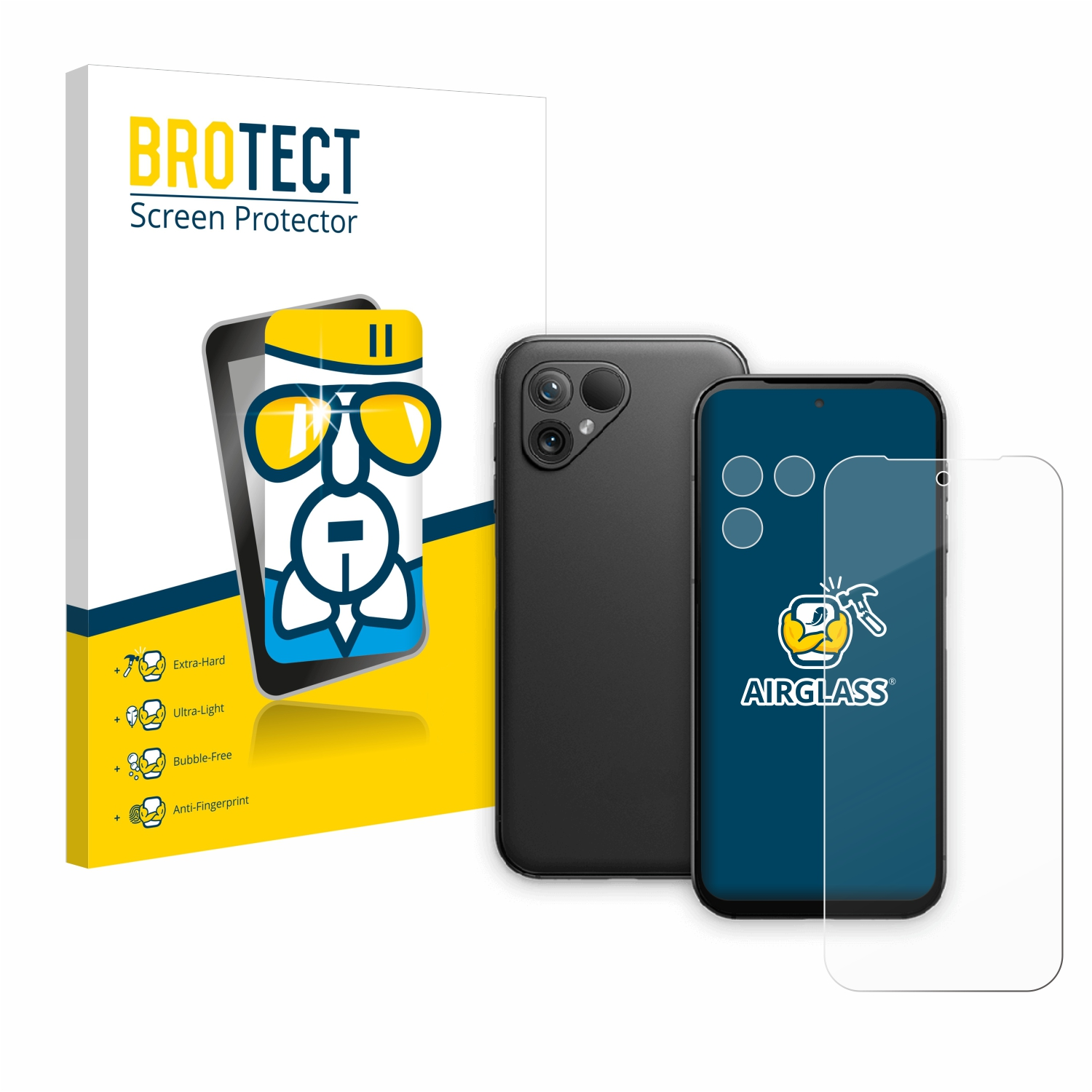 klare Schutzfolie(für 5) BROTECT Fairphone Airglass
