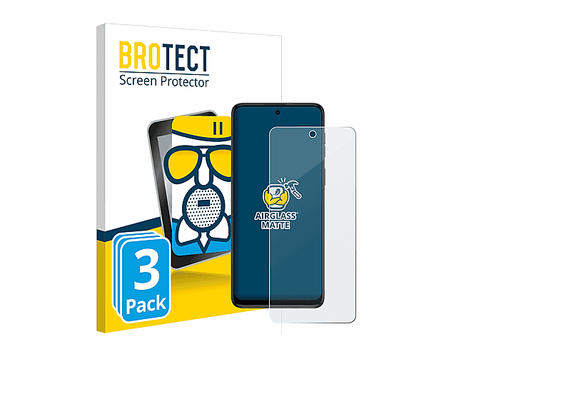 BROTECT 3x Airglass matte Schutzfolie(für Motorola Moto G54) | Displayschutzfolien & Gläser