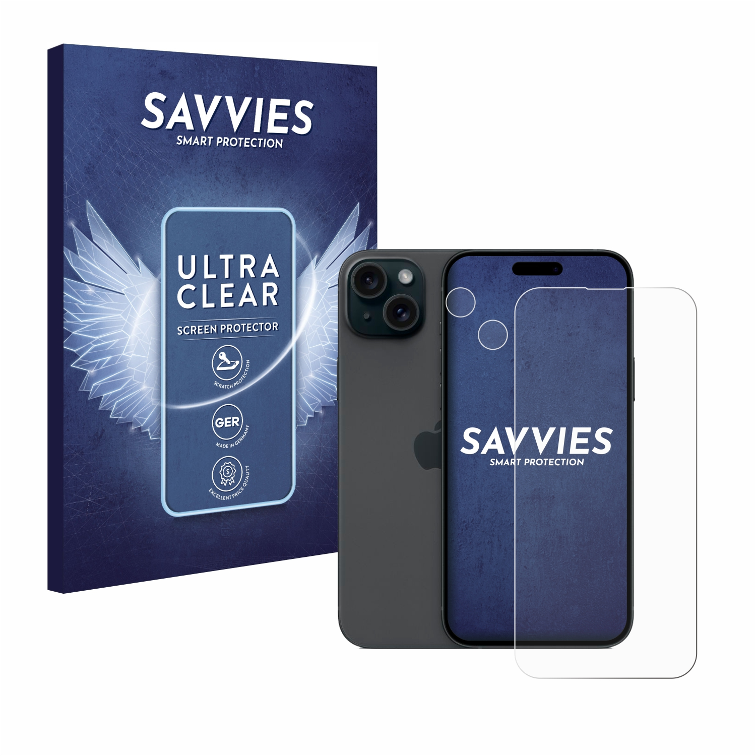 15 Schutzfolie(für Apple Plus) SAVVIES 18x klare iPhone