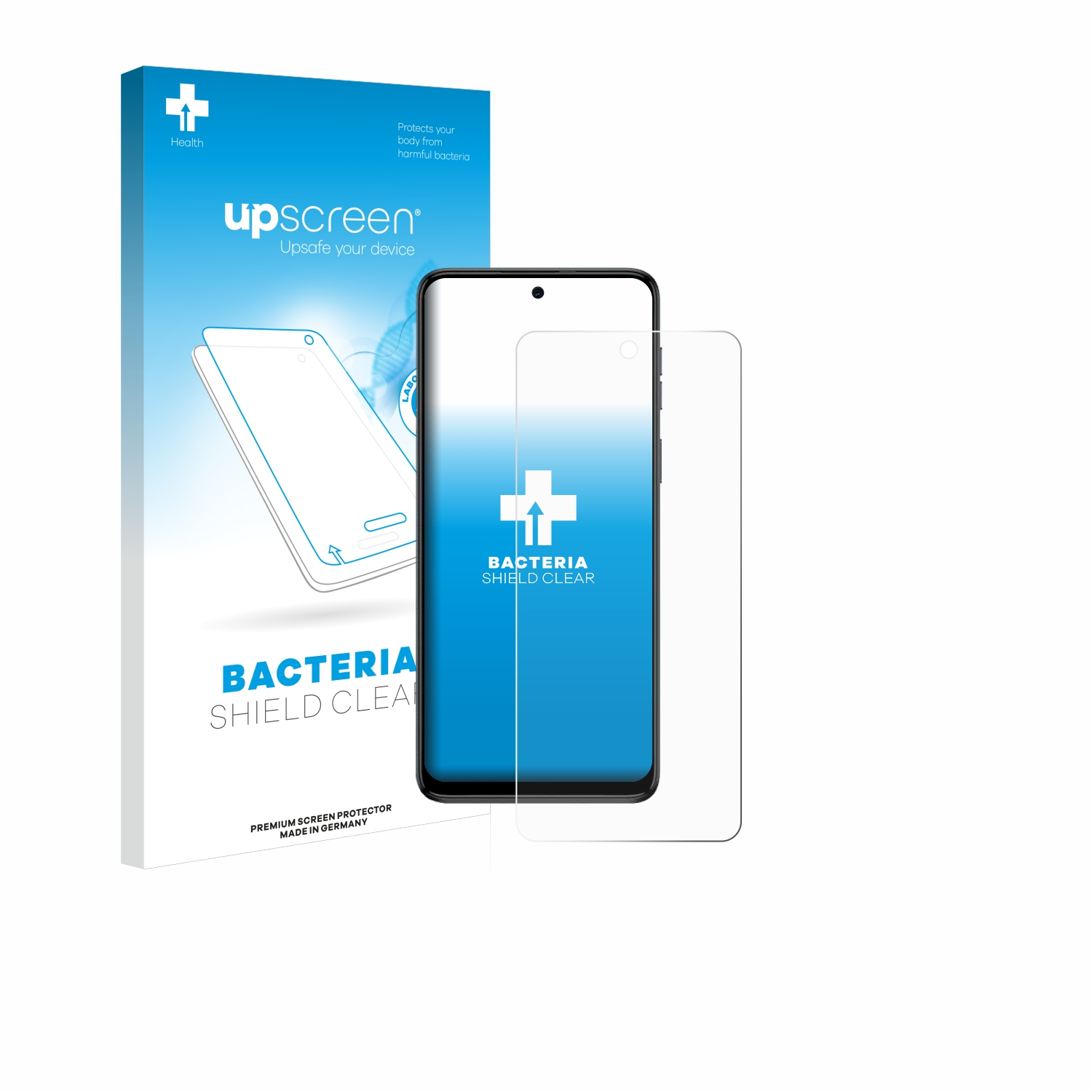 UPSCREEN antibakteriell Schutzfolie(für Moto G54) klare Motorola