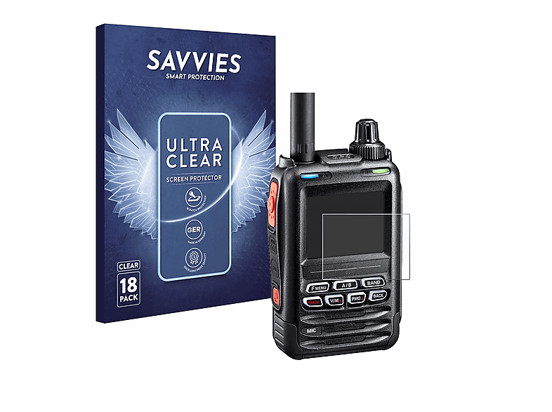 SAVVIES Yaesu klare FT-5DE/DR) Schutzfolie(für 18x