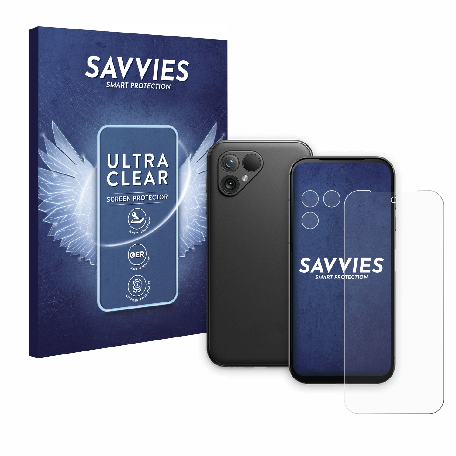 5) 18x klare Fairphone Schutzfolie(für SAVVIES