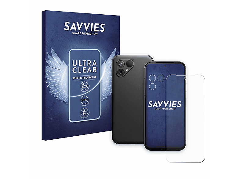 SAVVIES 18x klare Schutzfolie(für Fairphone 5)